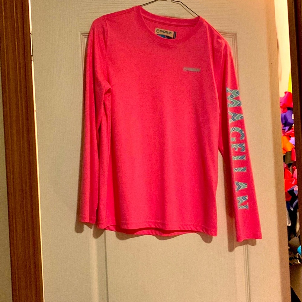 Pink Magellan outdoors long sleeve tee (Girls)